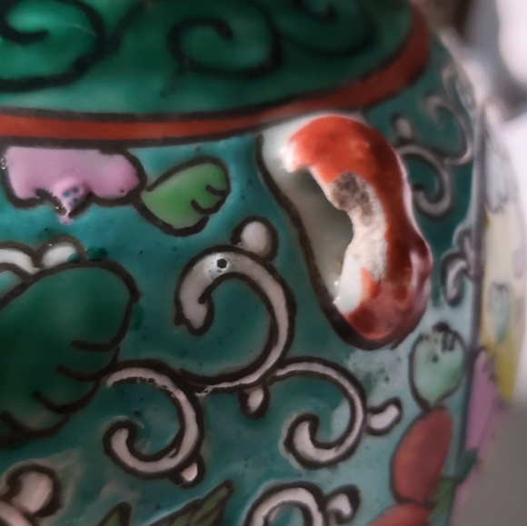 Vntg Handcrafted Asian 7" Tea Pot w/ Original Lid made in 🇵🇭Philippines - Picture 11 of 16